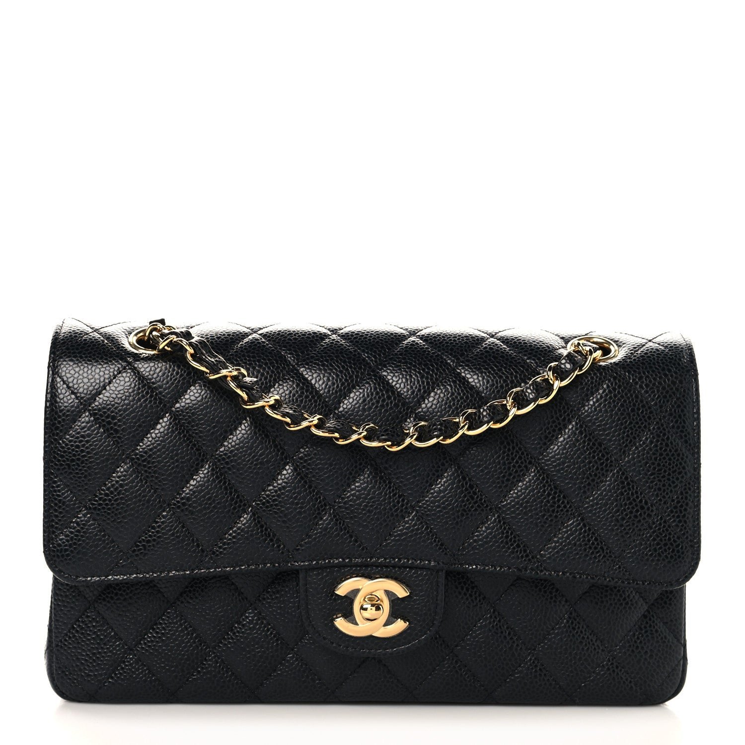 Chanel Caviar Quilted Medium Double Flap Black
