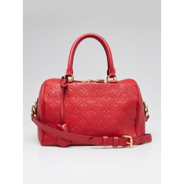Louis Vuitton Louis Vuitton Cerise Monogram Empreinte Leather Speedy Bandouliere 25 NM Bag