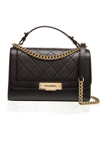 Medium Label Click Flap Bag