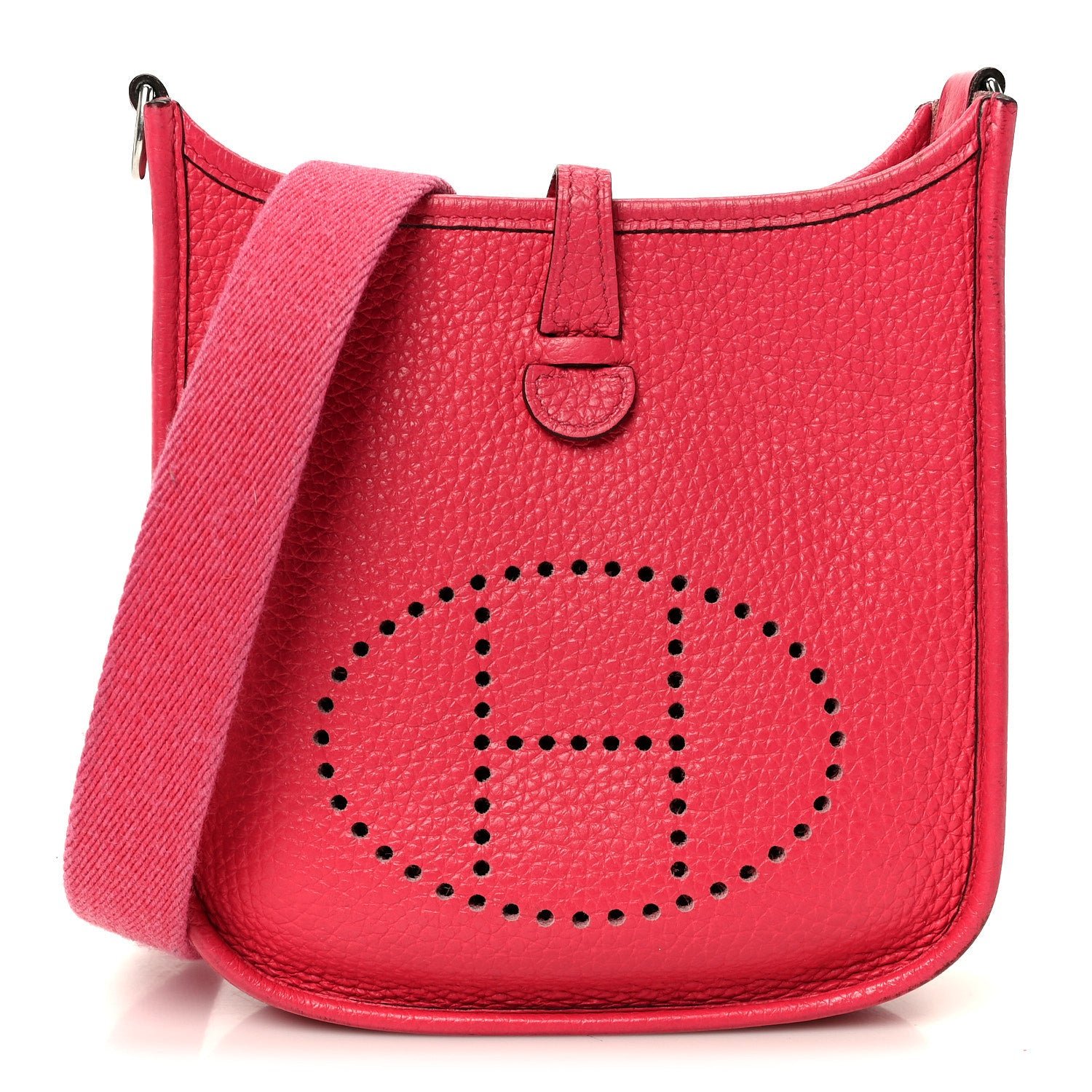 Hermes Taurillon Clemence Evelyne TPM Rose Extreme