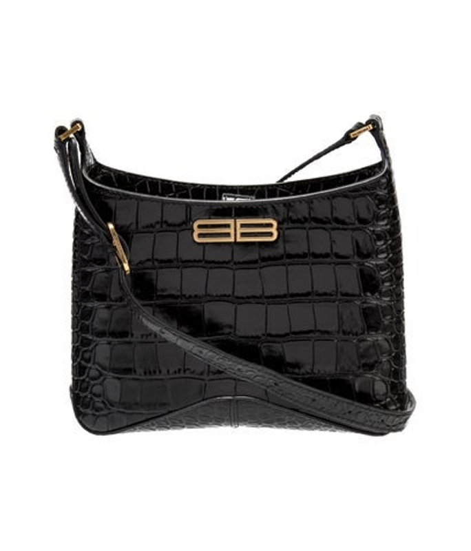 Balenciaga Embossed Leather Shoulder Bag Small 2022