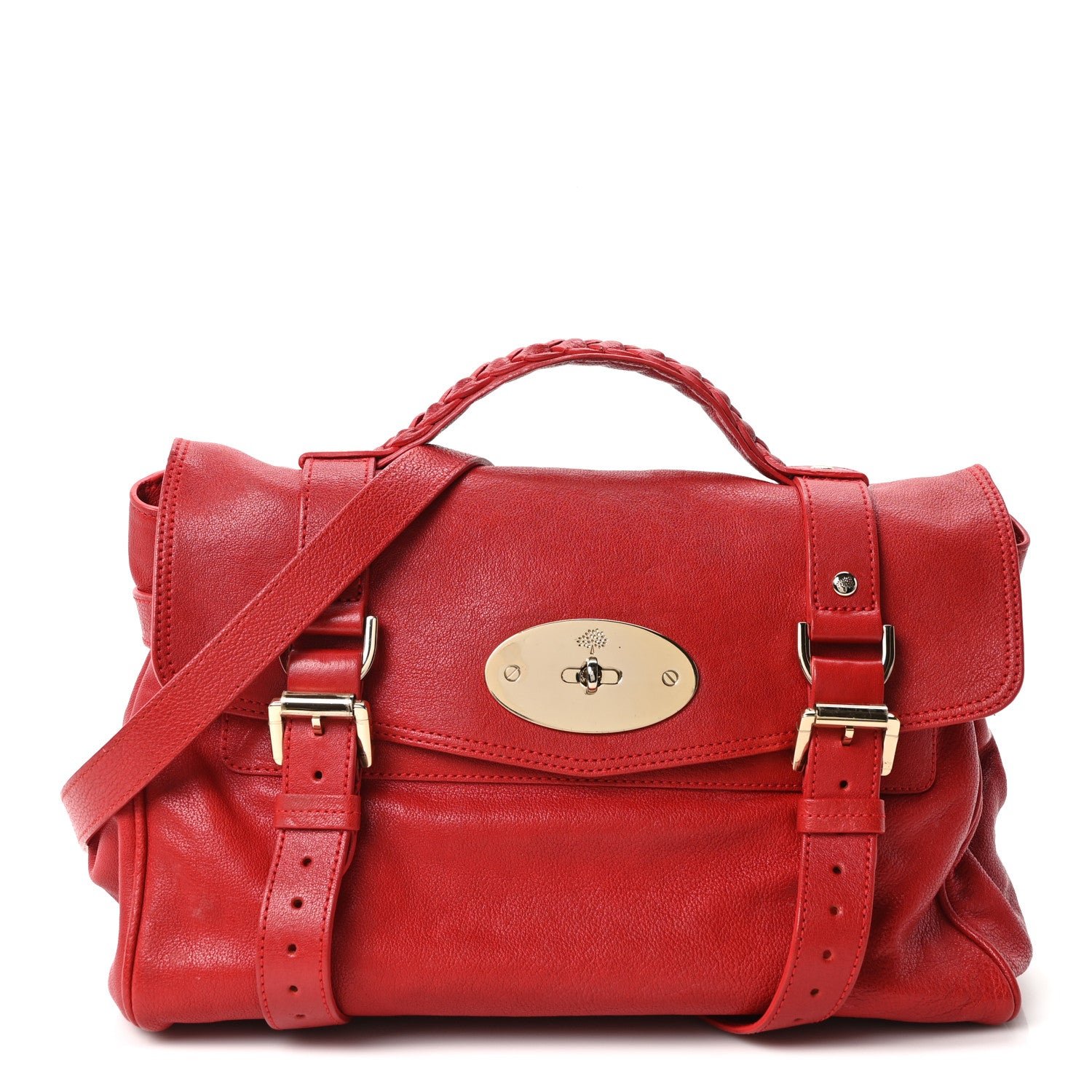 Mulberry Mulberry Glossy Goatskin Medium Alexa Poppy Red