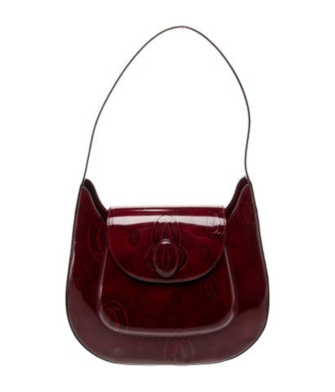 Cartier Patent Leather Shoulder Bag