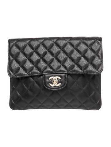 Quilted Square Flap Clutch