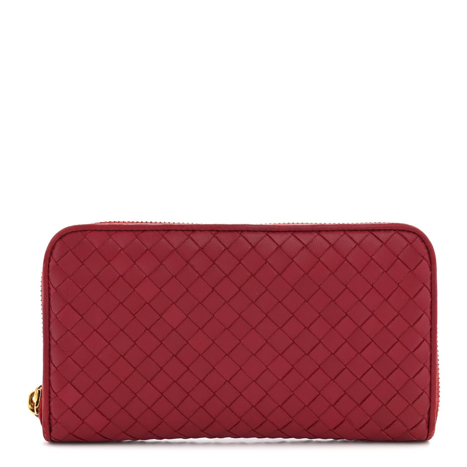 Bottega Veneta Nappa Intrecciato Zip Around Wallet Eclipse