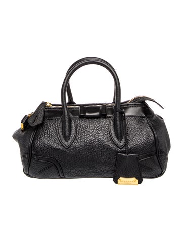 Leather Top Handle Bag Medium