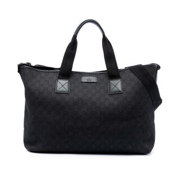 Calf Leather GG Denim Satchel