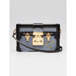 Louis Vuitton Limited Edition Denim Epi Leather Petite Malle Bag	