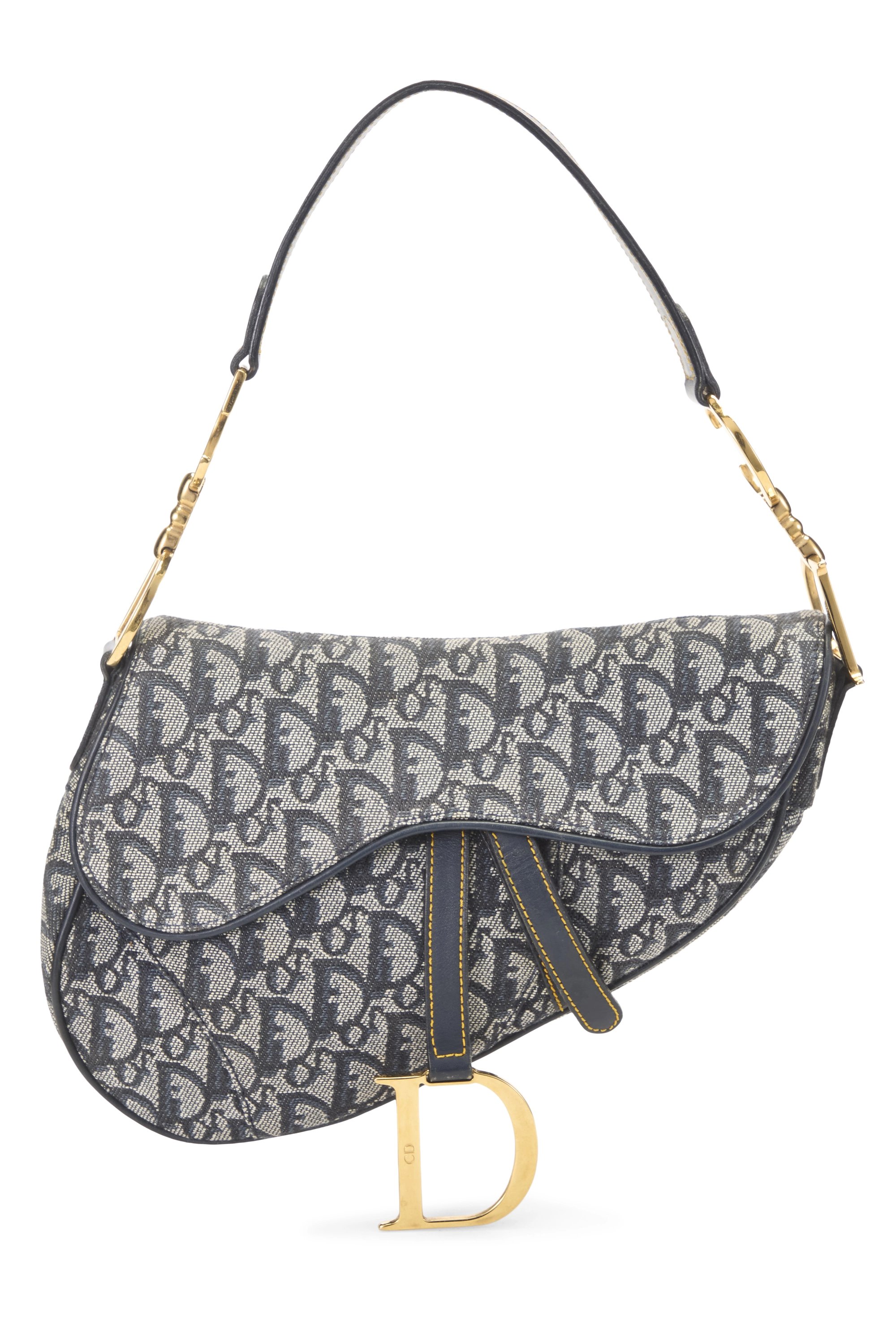 Navy Trotter Canvas Saddle Bag