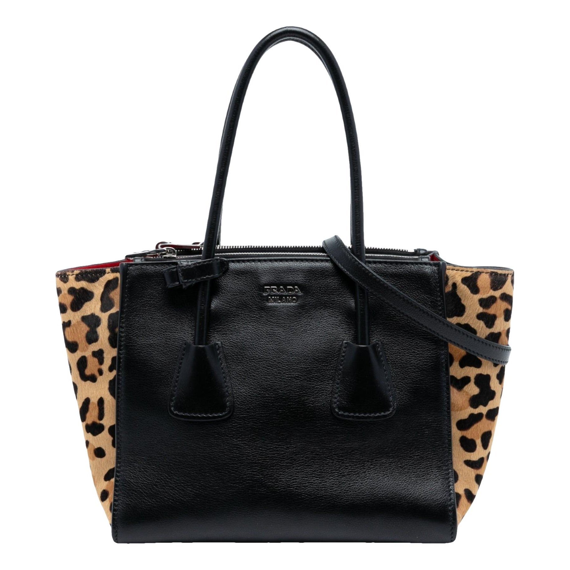 Prada Pocket leather handbag