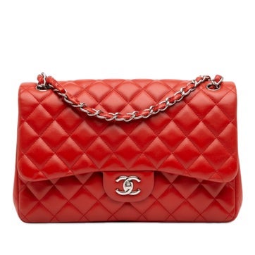 Lambskin Jumbo Classic Lambskin Double Flap