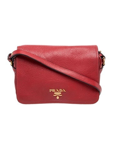 Vitello Daino Leather Crossbody Bag Small