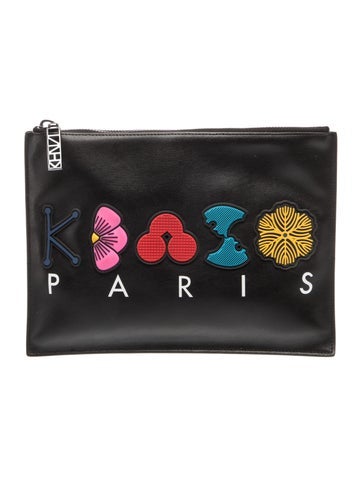 Kenzo Leather Clutch w/ Tags