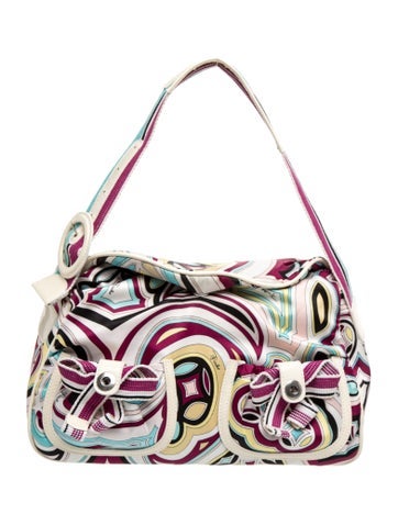 Emilio Pucci Satin Shoulder Bag