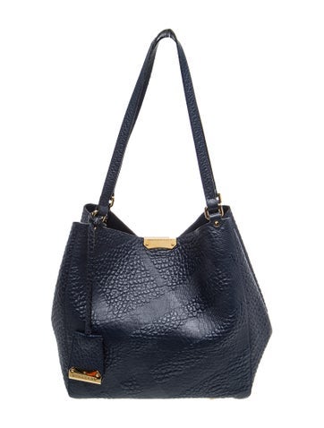 Burberry Embossed Leather Canterbury Elephant Tote Bag Large