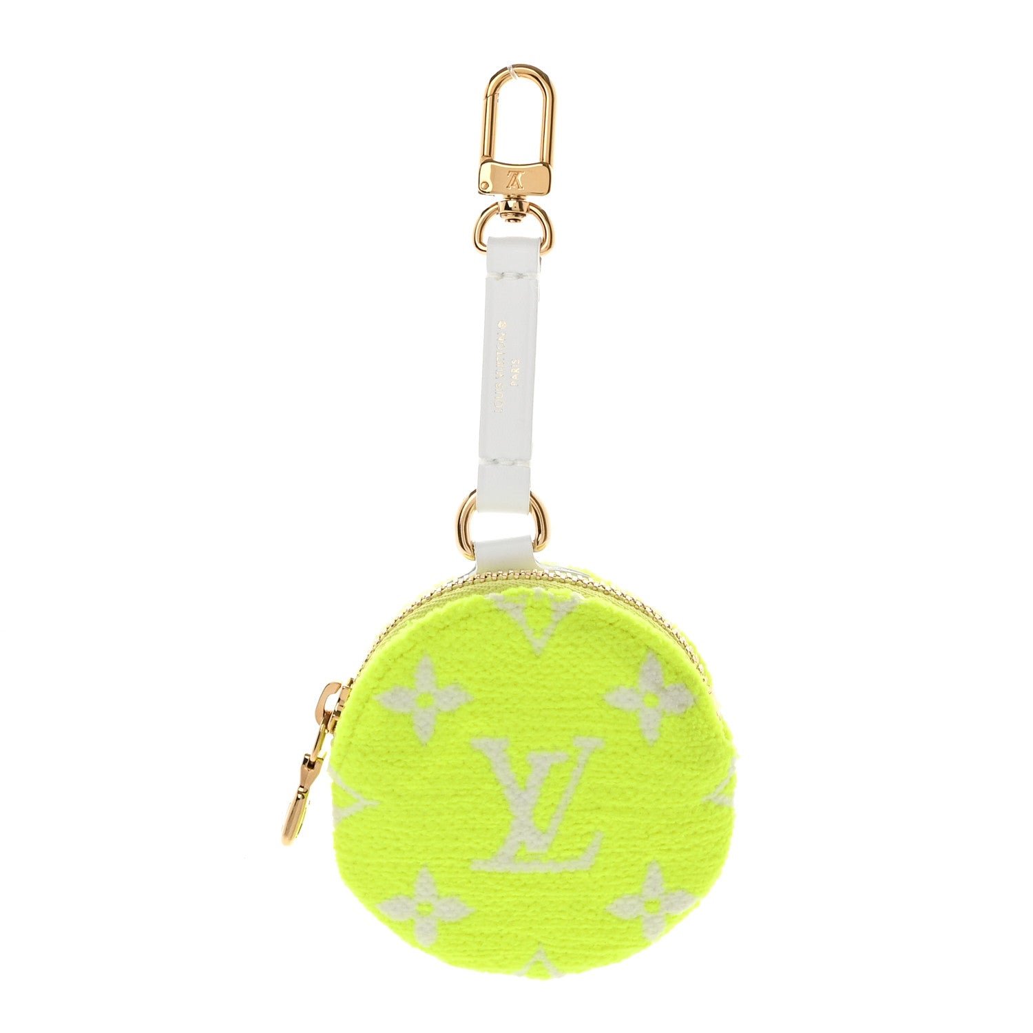 Louis Vuitton Fabric LV Match Ellipse BB Round Coin Purse Yellow
