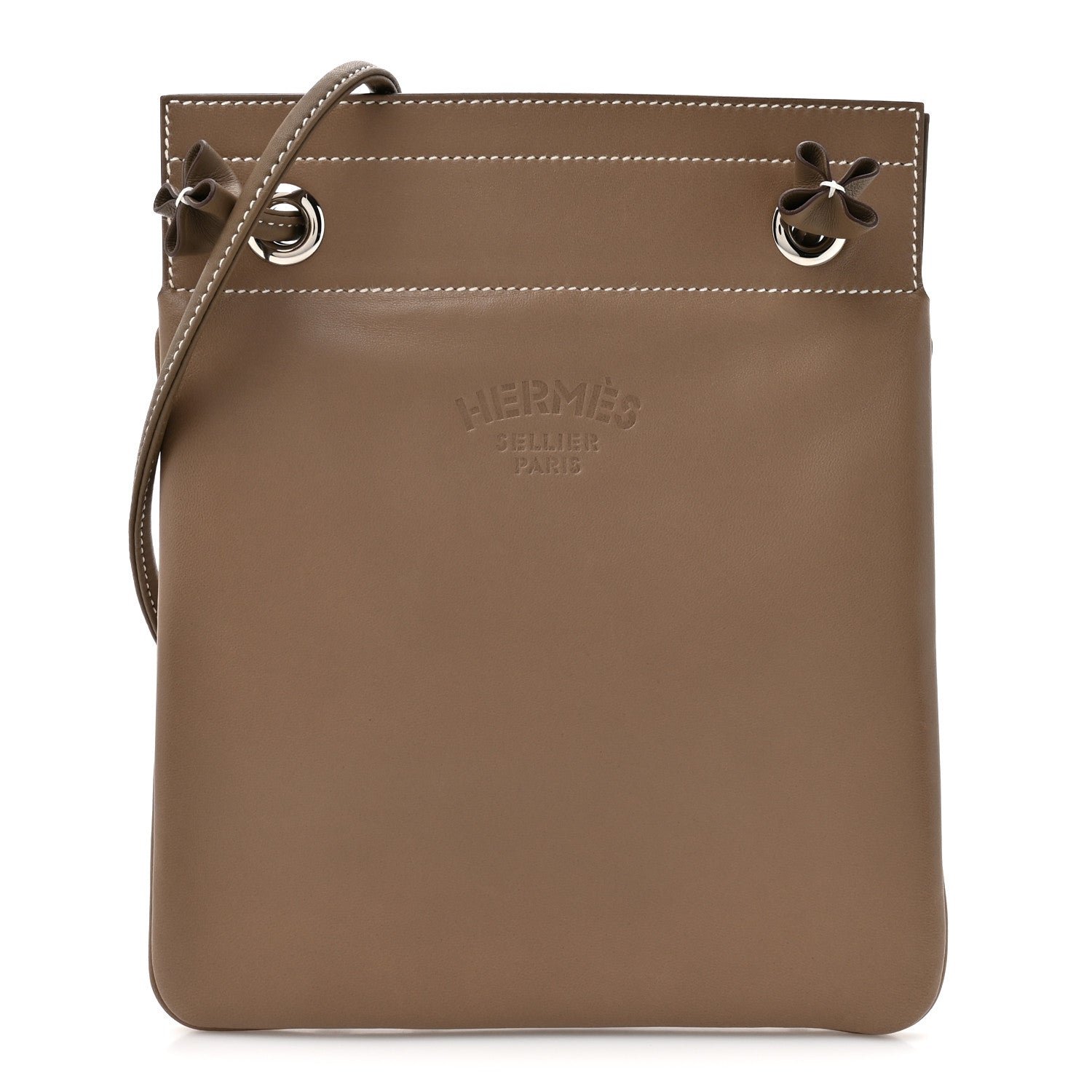 Hermes Milo Lambskin Swift Mini Aline Etoupe
