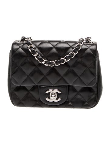 Quilted Mini Square Flap Bag
