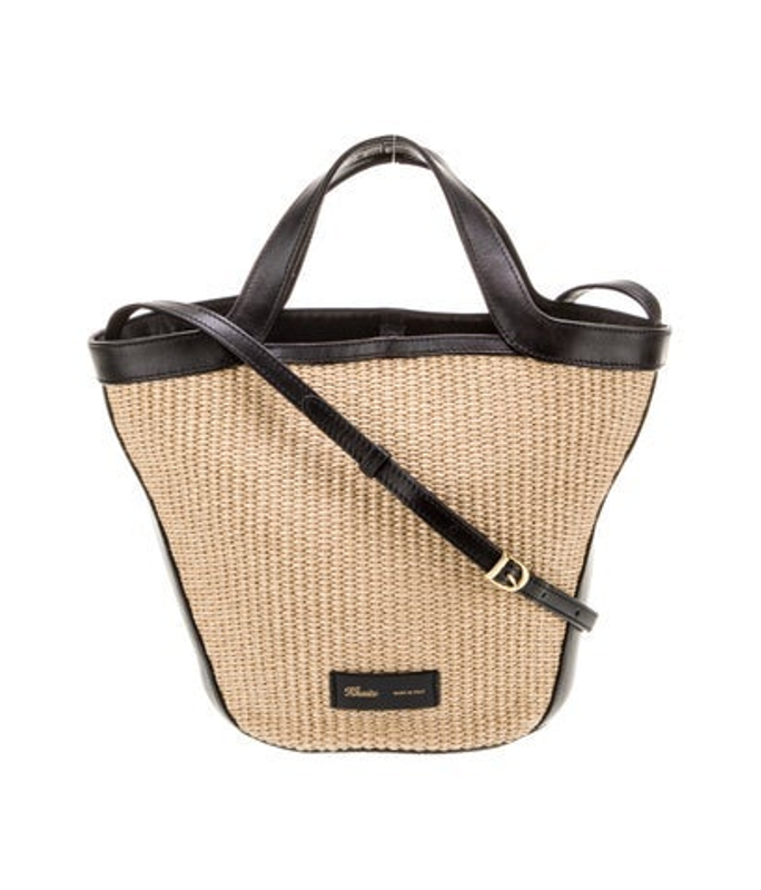 Khaite Raffia Top Handle Bag