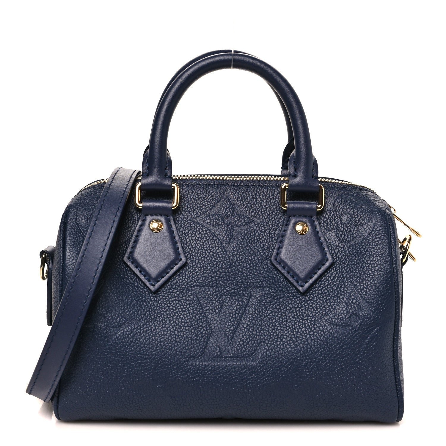 Louis Vuitton Empreinte Monogram Giant Speedy Bandouliere 20 Navy