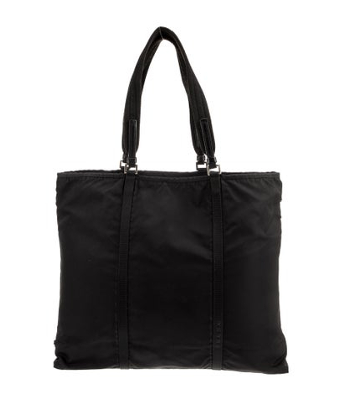 Prada Enameled Metal Triangle Tote Vintage