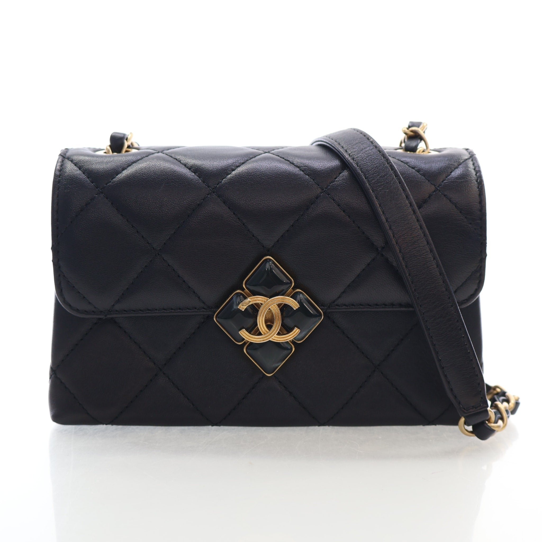 Chanel Mini Lambskin Diamond Flap Bag
