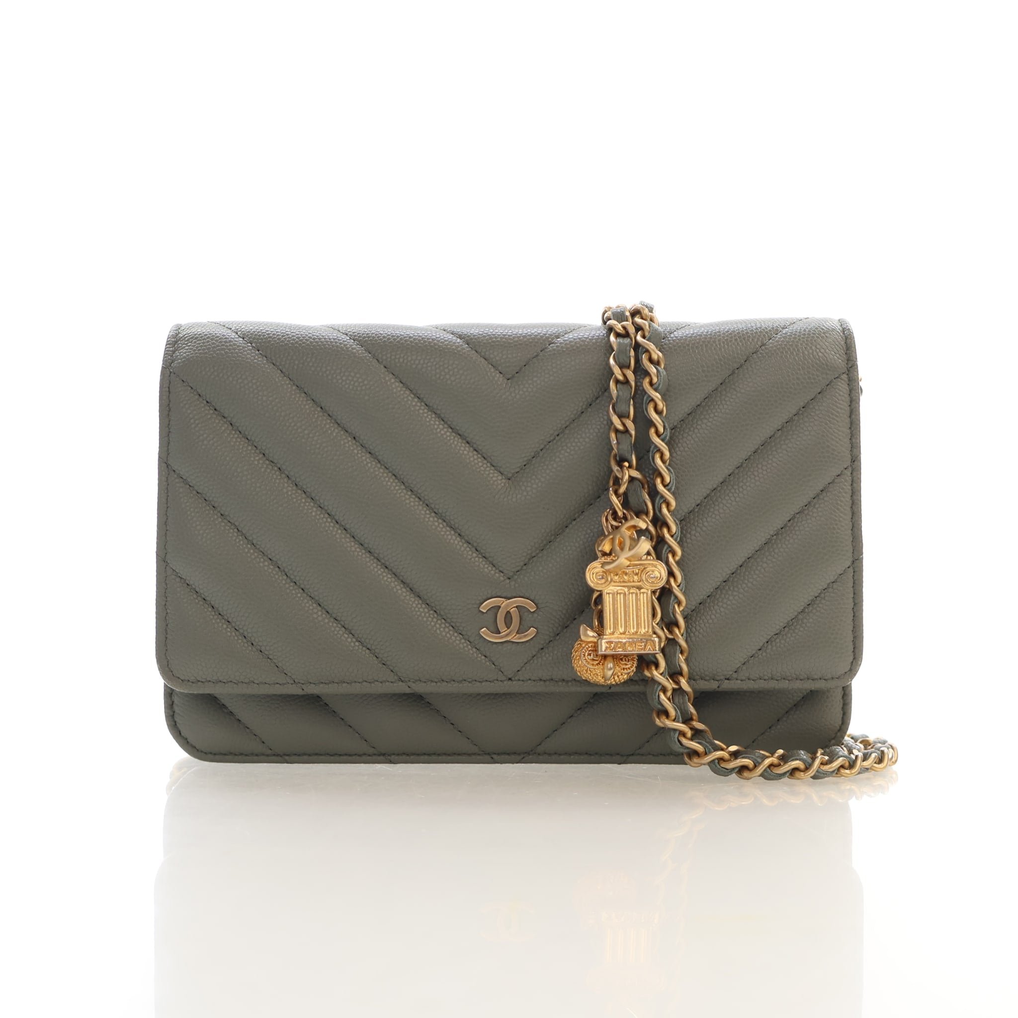 Chanel Caviar Ancient Greek Charms Wallet on Chain (WOC)