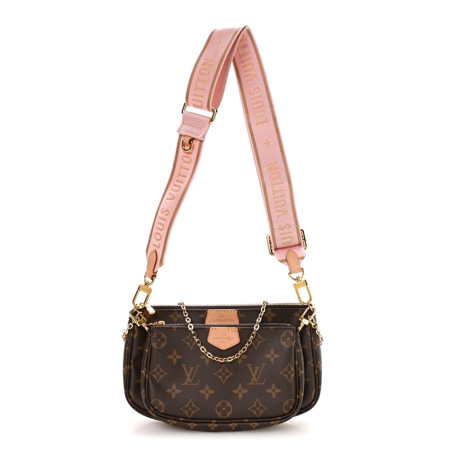 Louis Vuitton Monogram Multi Pochette Accessories Rose Clair