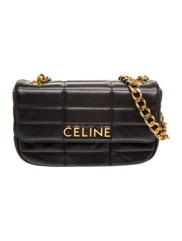 Leather Matelasse Monochrome Shoulder Bag