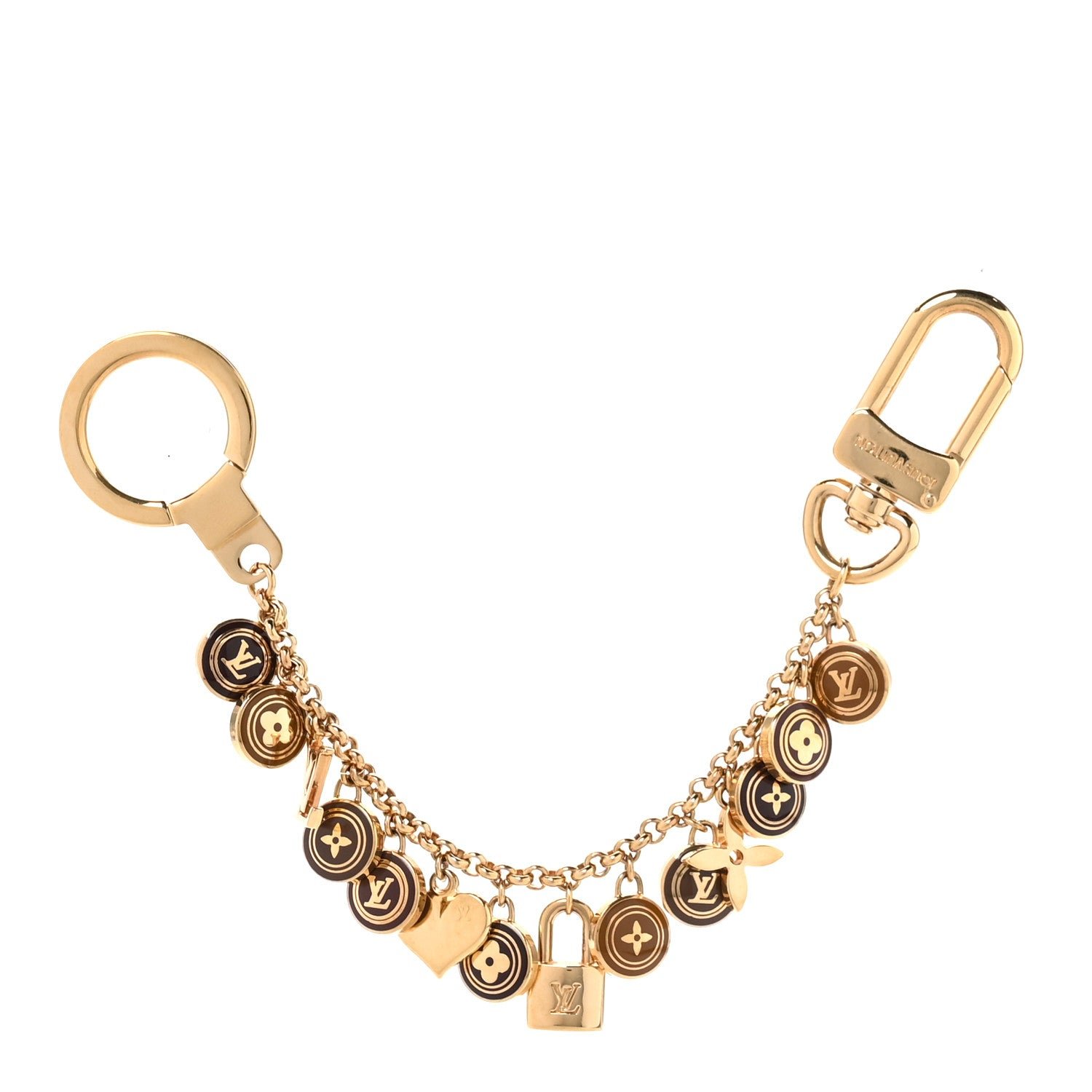 Louis Vuitton Pastilles Key Chain Bag Charm Brown