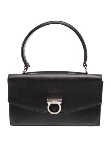 Saffiano Leather Top Handle Bag
