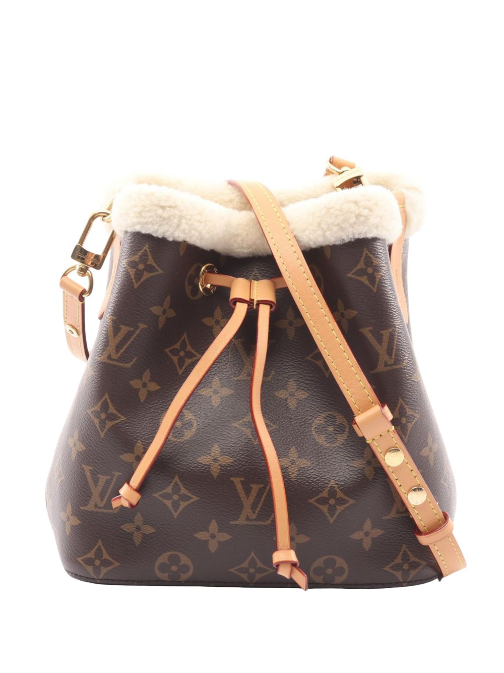 Louis Vuitton 2010-2026 Monogram Neonoe Shearling BB satchel
