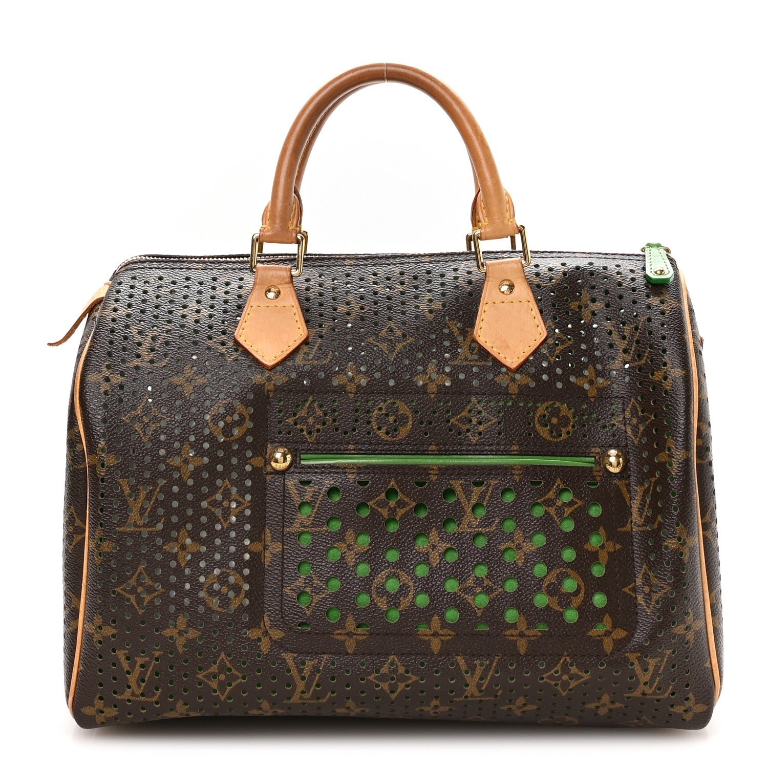 Louis Vuitton Monogram Perforated Speedy 30 Green