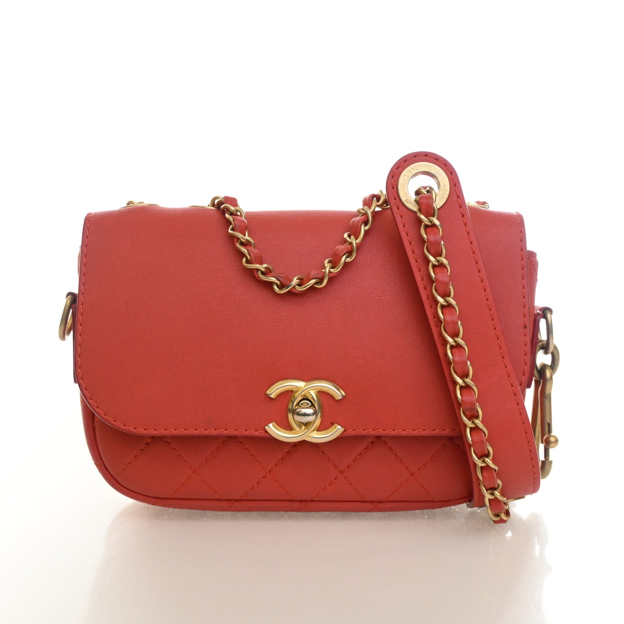 Chanel Calfskin Multi Pouching Flap Bag