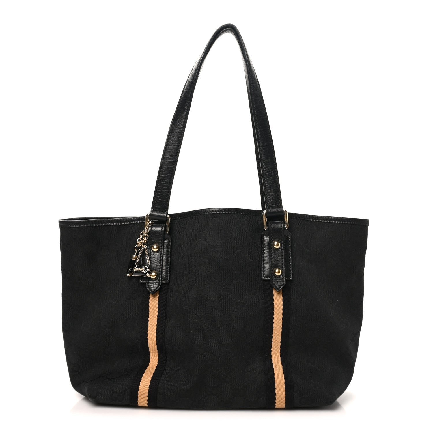 Gucci Monogram Medium Jolicoeur Tote Black