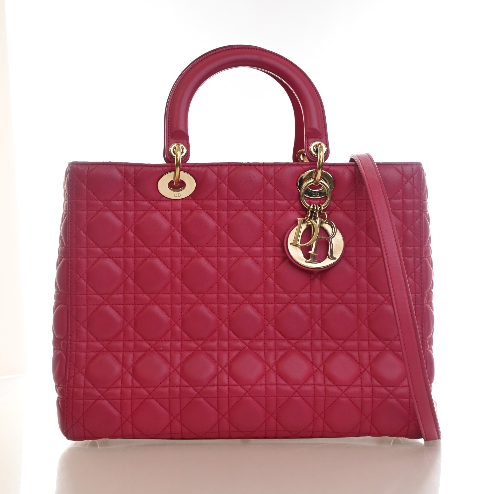 Christian Dior Large Lambskin Lady Dior