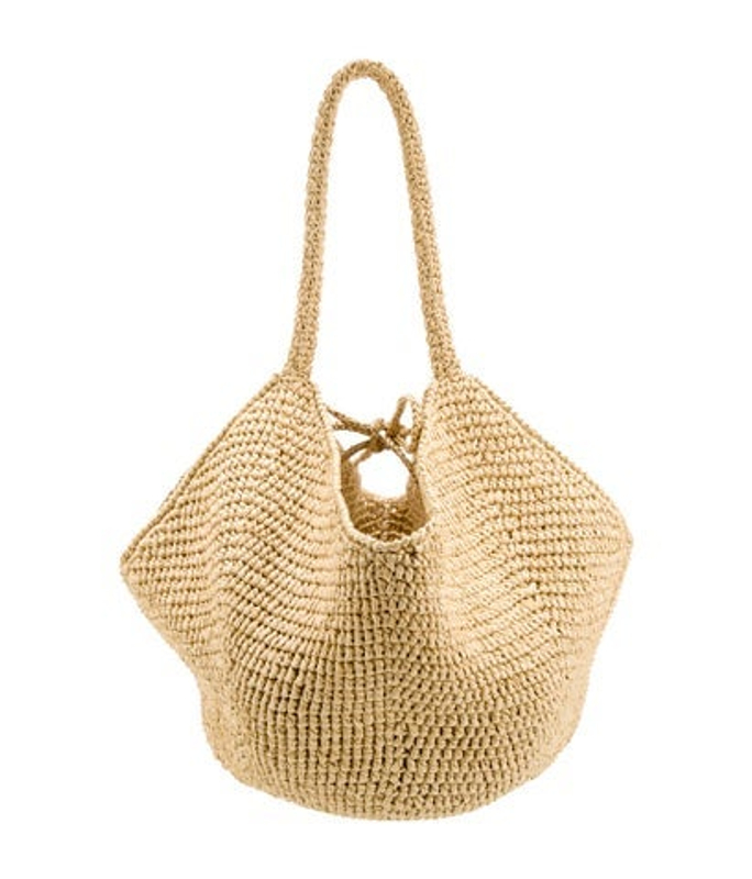 Khaite Raffia Bucket Bag