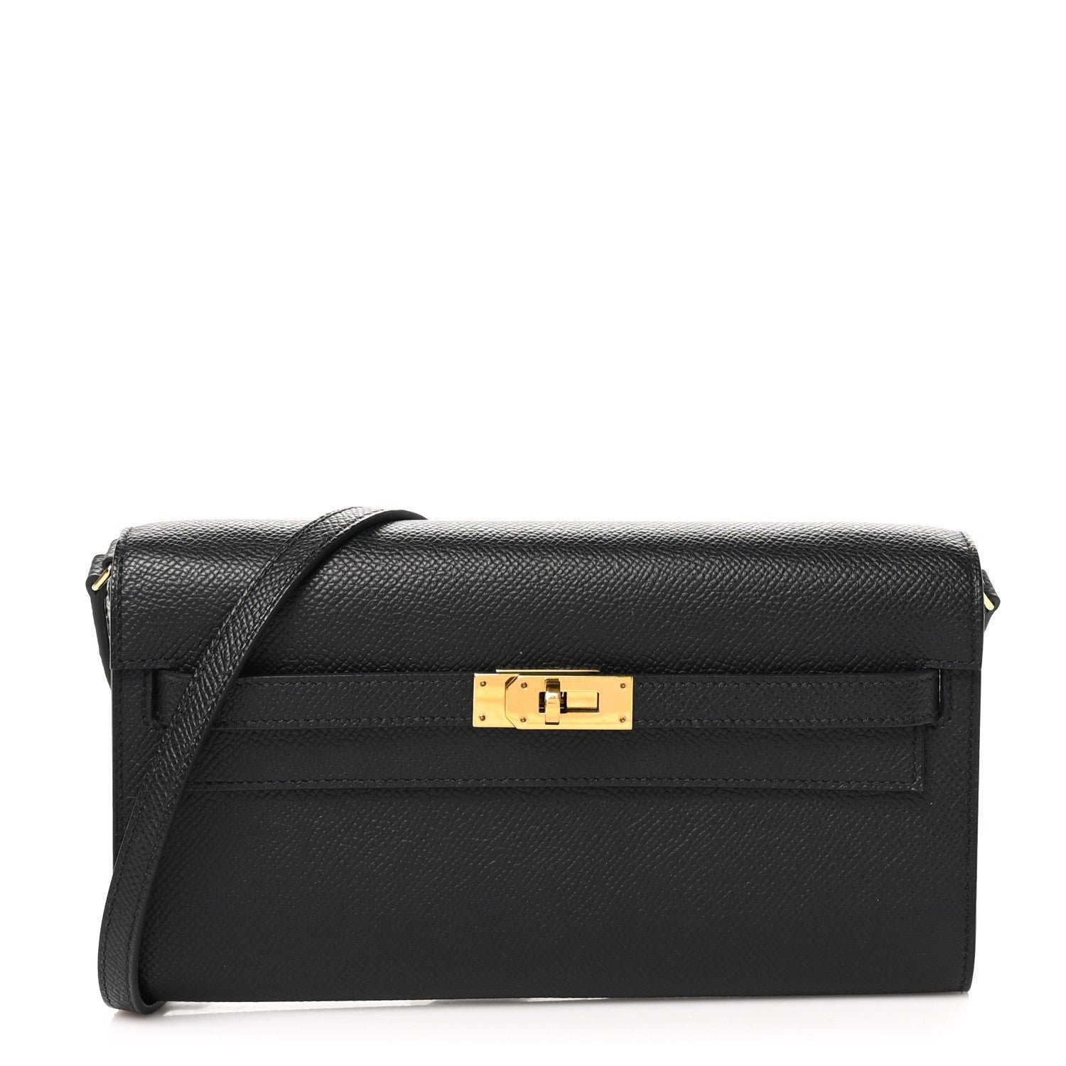 Hermes Epsom Kelly Wallet To Go Black