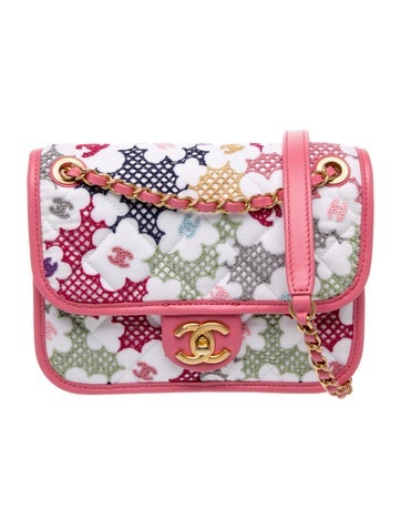 Small Lace Patchwork Flap Bag