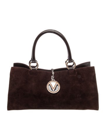 Suede Top Handle Bag
