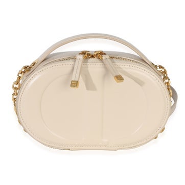 Leather Oval Crossbody Camera