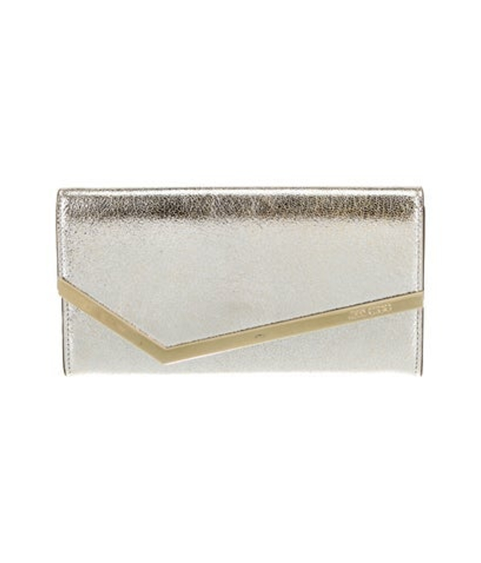 Jimmy Choo Choo Leather Clutch