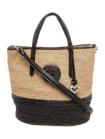 Raffia Top Handle Bag