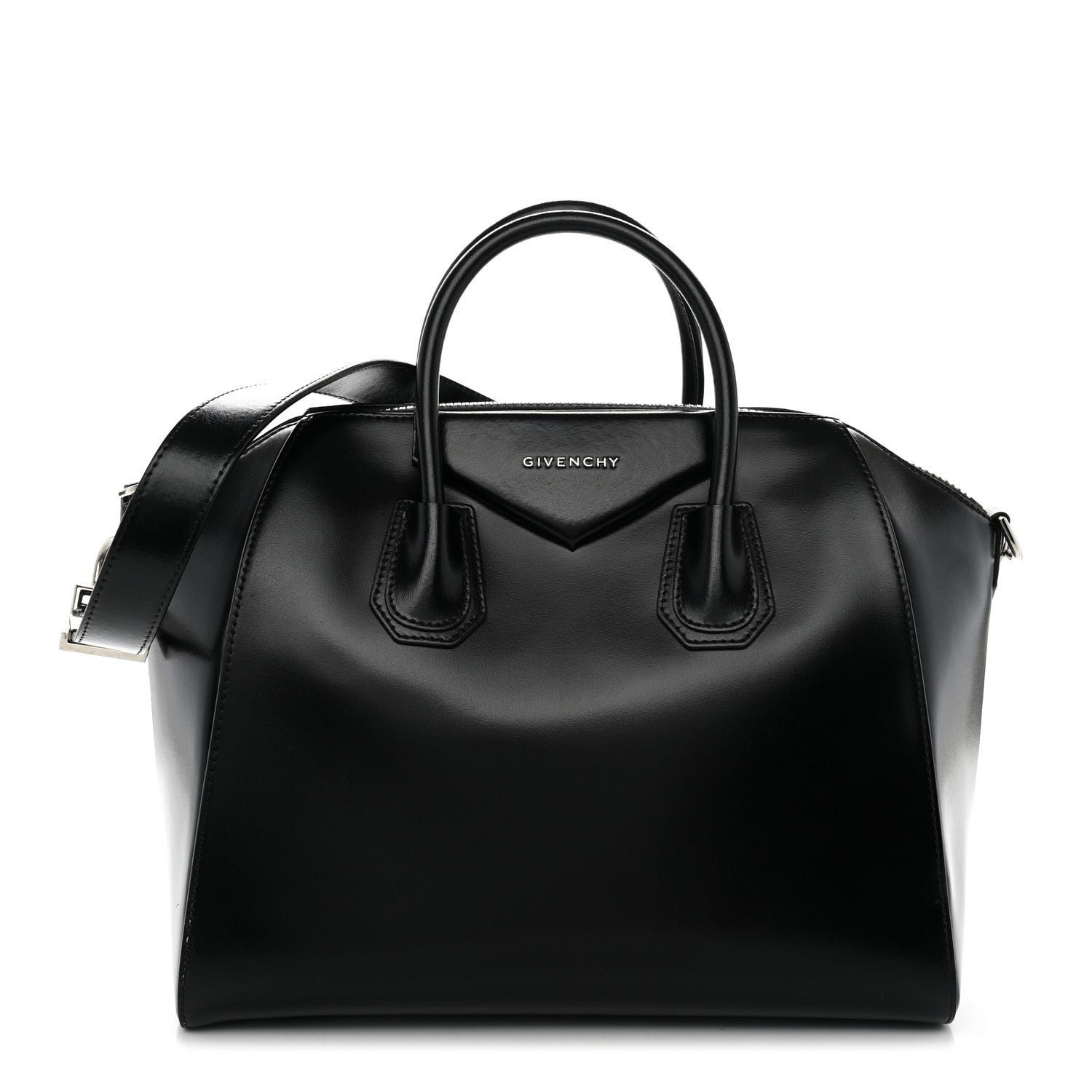 Givenchy Shiny Lord Calfskin Large Antigona Black