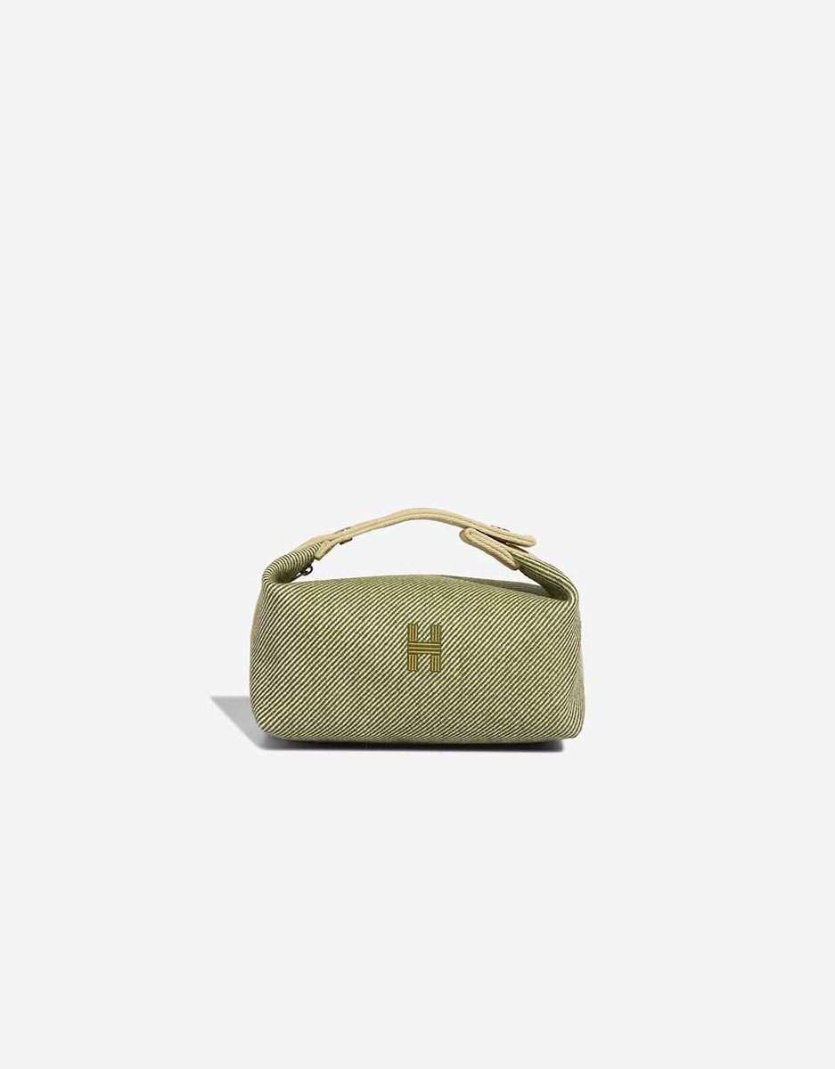 Hermes 
		Bride-à-Brac Small Wool Canopee / Écru / Jaune Bourgeon    