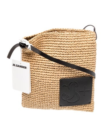 Jil Sander Raffia Crossbody Bag w/ Tags