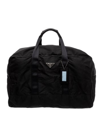 Enameled Metal Triangle Weekender Bag