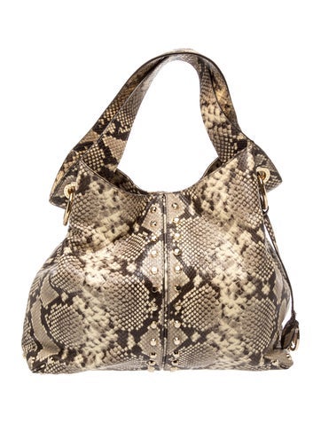 Embossed Leather Hobo