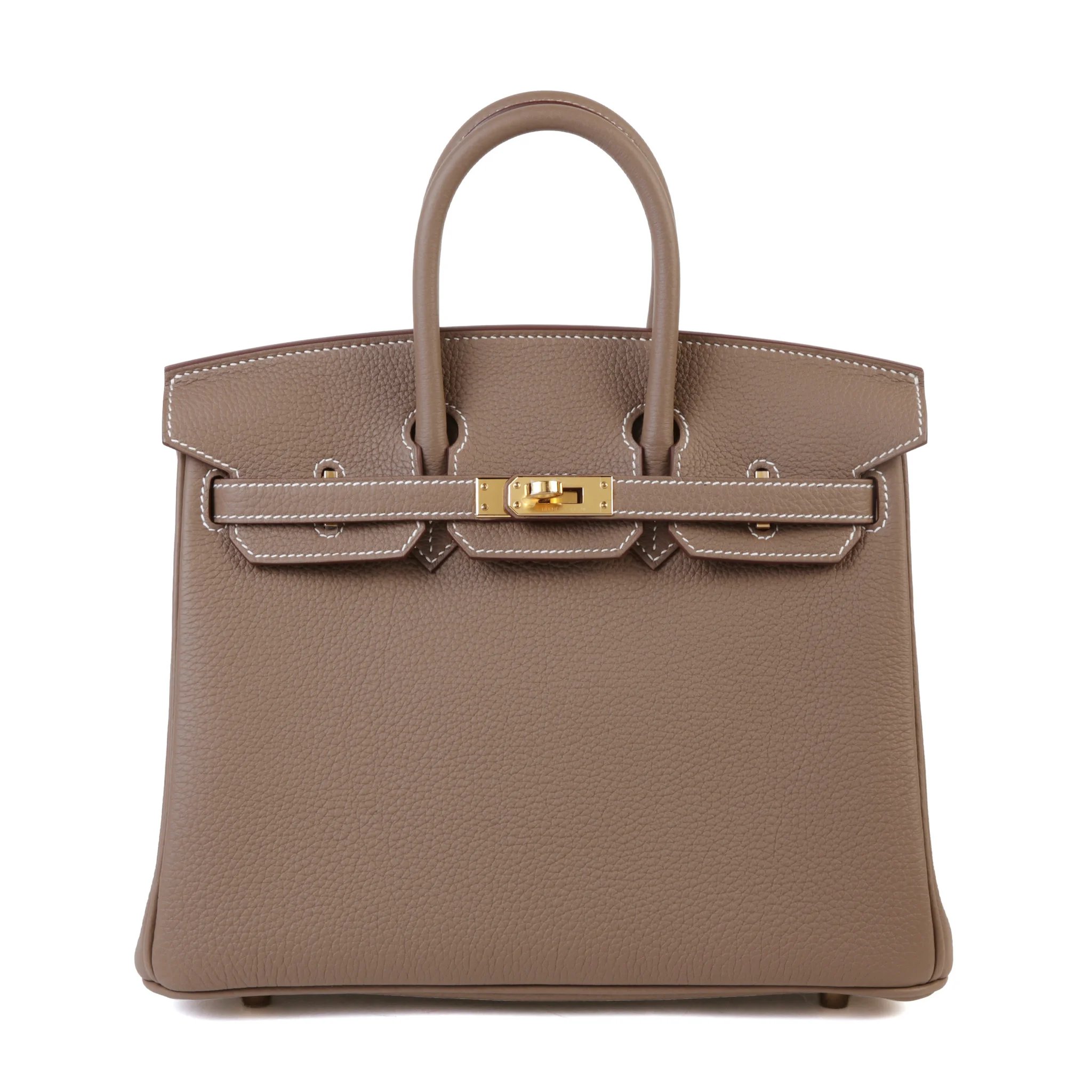 Brand New ( Rank N ) HERMÈS Birkin 25 Etoupe (18) Togo Gold hardware G (2026)