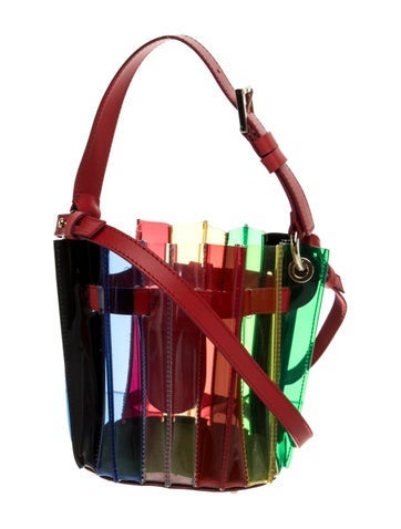 Sara Battaglia Leather Bucket Bag w/ Tags